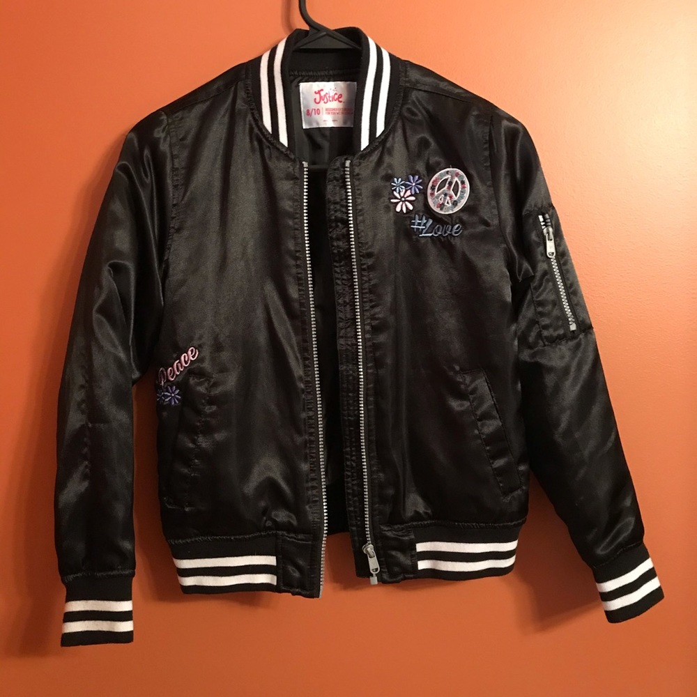 Justice varsity style jacket